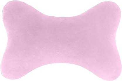 Car Headrest Pillow, Soft & Comfortable Memory Foam Car Neck Pillow for Driving Fatigue Relieve, Universal Cars Head Rest Pillows with Adjustable Strap, Car Interlor Accessorles (Pink)