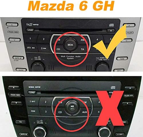 Factory Radio Upgrade Car Audio Input, USB AUX Adapter CD Changer for Mazda 3 2004-2008, Mazda 6 2002-2009, Mazda 5 2005-2009, Miata 2003-2008, MPV 2007-2008, CX7 2007-2008, RX-8 2004-2008