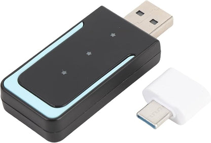 2 in 1 Wireless CarPlay Adapter, Wired to Wireless Converter for CarPlay and Android Auto, Bluetooth 5.0 WiFi Plug and Play Car Dongle CP508A (CP508A)