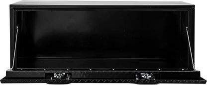Buyers Products 1702510 Black Steel Truck Tool Box With Aluminum Diamond Tread Door, 18 x 18 x 48 Inch, Made In The USA, Truck Box for Organization & Storage, Job Tool Chest, Contractor Toolbox
