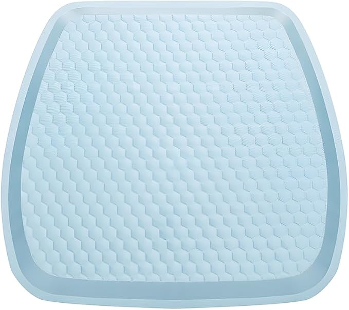Car Seat Cushion, Comfortable Non-Slip Breathable Vehicle Front Seat Bottom Protector Pad, Automotive Interior Driving Chair Mat Cover, Universal for SUV RV Truck (Blue)