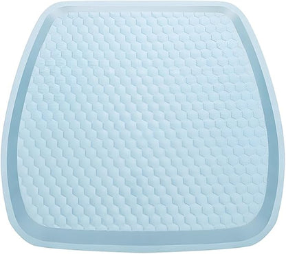 Car Seat Cushion, Comfortable Non-Slip Breathable Vehicle Front Seat Bottom Protector Pad, Automotive Interior Driving Chair Mat Cover, Universal for SUV RV Truck (Blue)