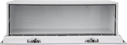Buyers Products 1702215 Steel Underbody Truck Tool Box 18 x 18 x 60 Inch, White Powder-Coated 14 Ga Steel, Locking Stainless Paddle Latch, Drop Door, Weather-Resistant, Made in USA