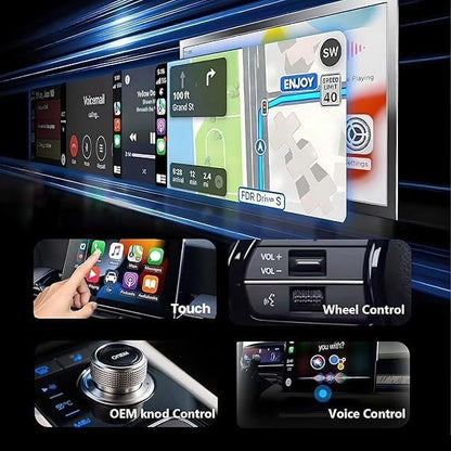 Wireless CarPlay Adapter2026 Upgraded – Suitable for Apple iPhone & Android, with Compact Size, Plug-and-Play Convenience, and Fast, Stable Connection for CarPlay & Android Applications