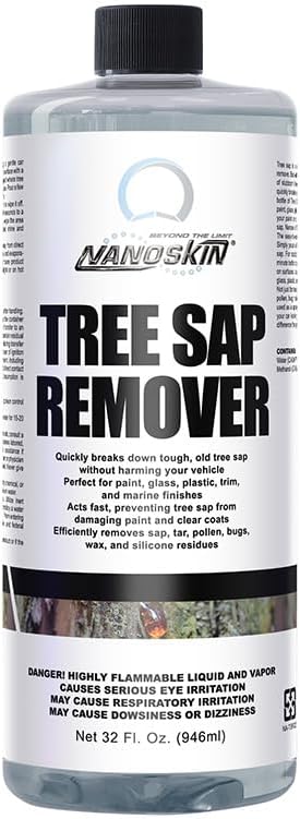 Nanoskin Tree Sap Remover 32 Oz. - Instant, Safe Car Detailing Solution | Optimized for Paint, Glass, Plastic & Trim | Compatible with Microfiber & Terry Cloth | Fast-Acting, Multi-Surface Application