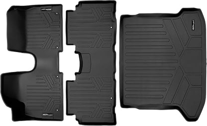 SMARTLINER Custom Fit All Weather 2 Row Floor Mats & Cargo Liner Set Compatible with 2022-2024 Hyundai Ioniq 5