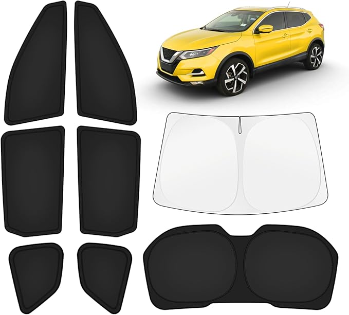 KUST Car Window Shades for Nissan Rogue 2014-2020 (Not for Rogue Sport) Windshield Sun Shade Side Window Cover UV Block Privacy Protection Rogue Accessories for Camping Blackout Rear Back Full 8PCS