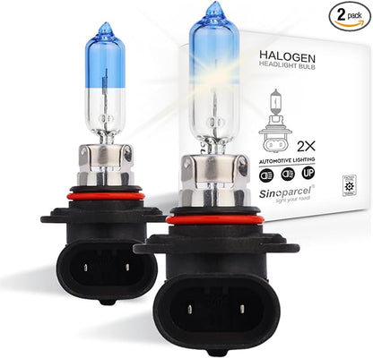 Sinoparcel 9012 Halogen Headlight Bulbs, Fit Low beam of RAM 1500/2500 2013-2015, Fit Hi/Lo Beam of RAV4 2016-2018, Equinox 2018-2021, Acadia 2013-2019, Cherokee 2014-2015
