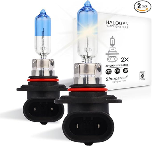 Sinoparcel 9012 Halogen Headlight Bulbs, Fit Low beam of RAM 1500/2500 2013-2015, Fit Hi/Lo Beam of RAV4 2016-2018, Equinox 2018-2021, Acadia 2013-2019, Cherokee 2014-2015