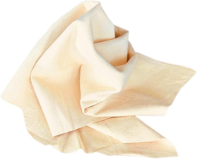 SHEEPSKIN ELITE Chamois Drying Cloth Car Drying Towel Real Leather Super Absorbent Fast Drying Natural Chamois Car Wash Cloth Accessory (2.5 sq. ft.)
