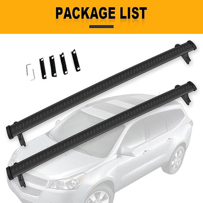 OCPTY Roof Rack Cross Bars for Chevrolet Traverse High Country 2018-2021 Luggage Racks Rooftop Cargo Carrier Bag Luggage Kayak Canoe Bike Snowboard Skiboard