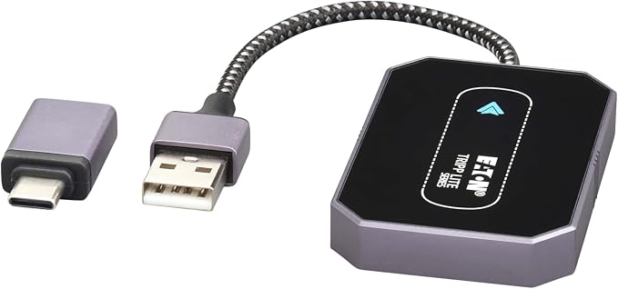 TRIPP LITE Eaton Series Bluetooth Android Auto Wireless Adapter for Car Screen, Mini Portable Size, USB-C & USB Adapter, Samsung Galaxy S8+ and Google Pixel Compatible, 3-Year Warranty (U264-001-AND)