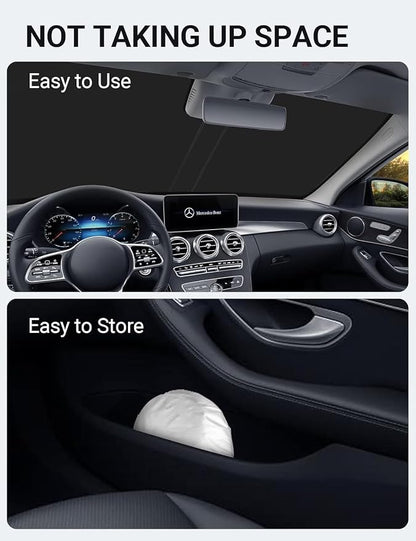 Proadsy 2026 Upgrade Front Windshield Sun Shade Foldable Sunshade Protector Custom Fit 2015-2021 C Class Accessories