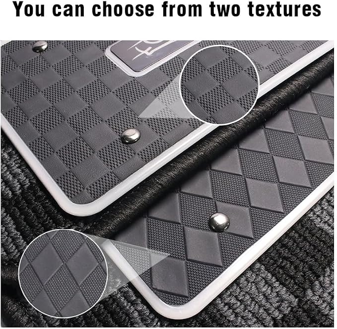 Customizable Car Floor Mats Lights, Customize Personalized Logo Car Floor Mats Light Waterproof RGB LED Neon Lamp App Control Adjustable Flashing Mode Universal Car Interior Foot Mat Decoration Light