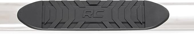 Rough Country Stainless Steel Oval Nerf Steps for Chevy Silverado & GMC Sierra 1500/2500HD/3500HD (2019-2026) Crew Cab - OEM Style Rails with Built-in Side Steps