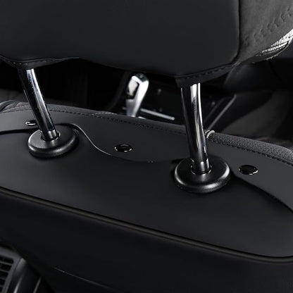 FLORICH Leather Automotive Seat Covers, Waterproof Seat Covers, Black Front Car Seat Cover, Full Coverage Car Seat Covers 2 Pack Car Seat Cushion Protector Universal Fit for Most Cars SUV Trucks