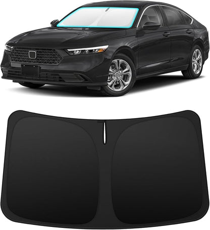 INSAUTO Custom Fit Windshield Sun Shade Accessories for Honda Accord 2023-2026, Foldable Front Window Sunshade, UV & Heat Reflector, Keeps Interior Cool, Includes Storage Bag