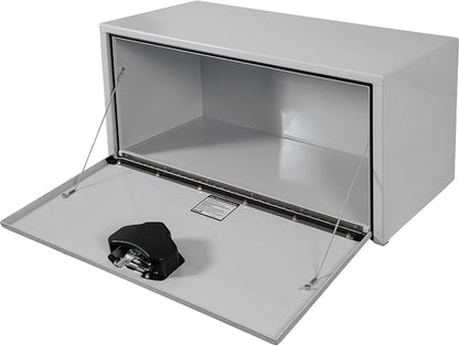 Buyers Products 1702405 White Steel Underbody Truck Tool Box, 18 x 18 x 36, Made in USA, 14 Ga Steel, Locking Stainless Latch, Weather-Resistant, Powder-Coated, Secure Storage for Work Trucks