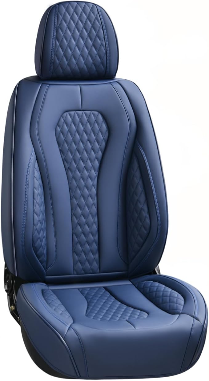 Coverado Seat Covers, Car Seat Covers Front Seats, Blue Car Seat Cover, Waterproof Car Seat Covers, Car Seat Cushion, Front Car Seat Covers Leatherette Car Seat Protector Universal Fit Most Cars