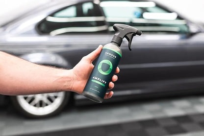 Armour Detail Supply Amplify Ceramic Detailer: Quick & Easy Gloss Enhancement | Streak-Free, Hydrophobic Formula | Safe on All Vehicles | 16oz Trigger Spray