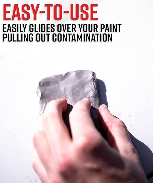 Adam's Polishes Fine Grade Clay Bar - Removes Debris & Dirt from Vehicle for Paint, Glass, Trim, Wheels | Add Shine, Gloss & Restore Depth of Color