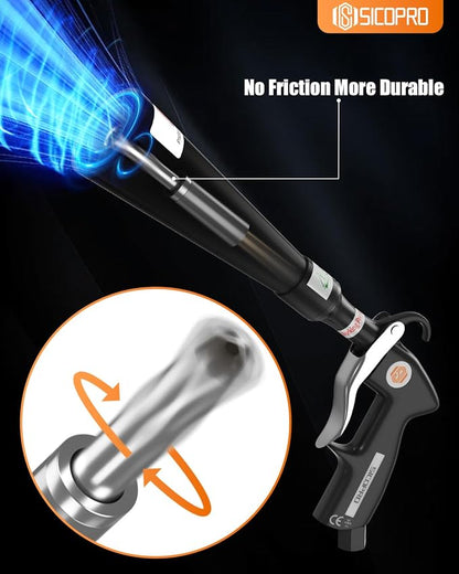Car Cleaning Gun, Air Blower Gun Car Detailing Tools, Air Compressor Accessories, Air Blaster Gun, 2 Set Nozzle Accessories, Quickly Blowing Out Dirt and DustWorking with Air