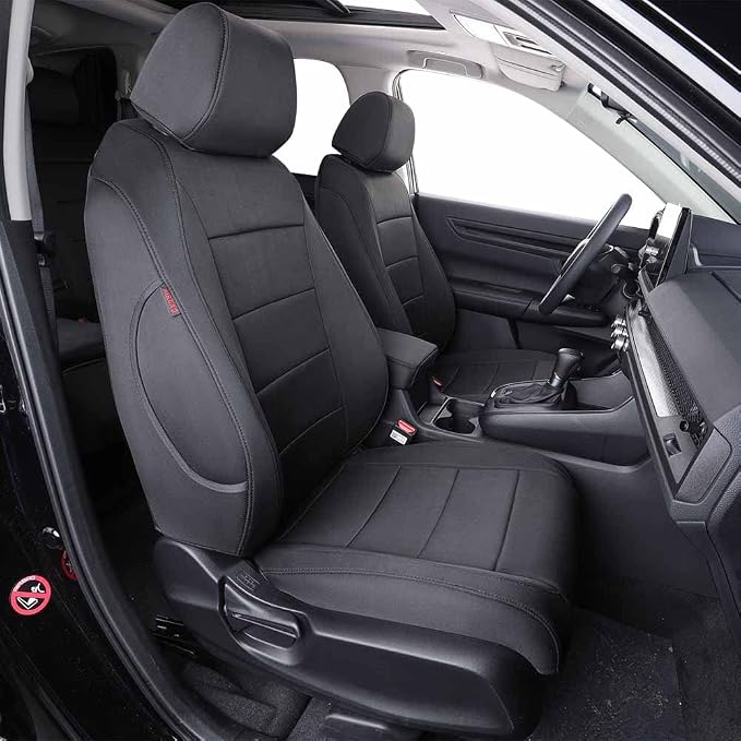 EKR CRV Seat Covers Custom Fit for Honda CRV 2023 2024 2025 2026 Car Seat Cover Full Set for Trucks SUV,Waterproof Car Seat Cushion,Neoprene (Black)