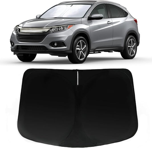 Windshield Sun Shade for 2023-2026 Honda HR-V (LX Sport EX EX-L), Car Front Window Sunshade with 240T Sun Visor Protector Blocks UV Rays Heat Sun Shield Accessories(Honda HRV)