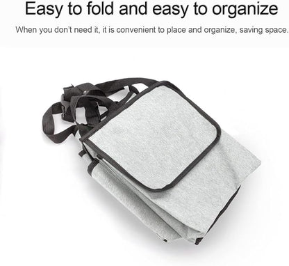 Car Trunk Organizer and Storage, Backseat Hanging Organizer for SUV, Truck, MPV, Waterproof, Collapsible Cargo Storage Bag with 4 Pockets, Car Accessories for Men and Women (Beige)
