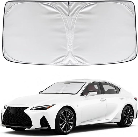 KAYZT Windshield Sun Shade for 2021-2026 Le-xus IS300 IS350 IS500 IS250 IS200t Foldable Sunshade Front Window Custom Fit Car Accessories