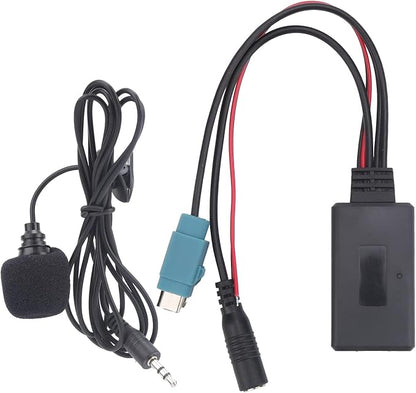 Car Stereo Adapter, Car Radio Cable Microphone Handsfree Adapter Fit for KCE?236B / CDA?9852 / E