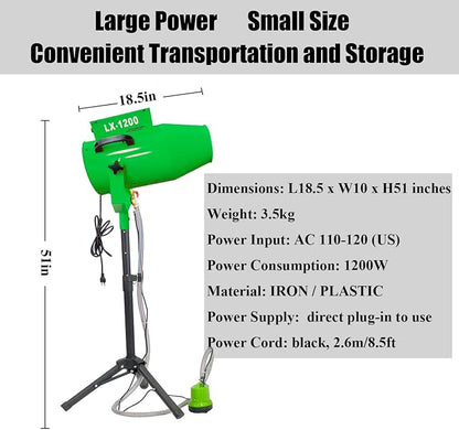 LANGXUN 2026 Upgrade Foam Machine for Party, 1200W High Power Foam Maker Cannon Bubble Machine, Outdoor Summer Pool Party Water Toys for Birthdays Hoilday Celebrations and Backyard Events