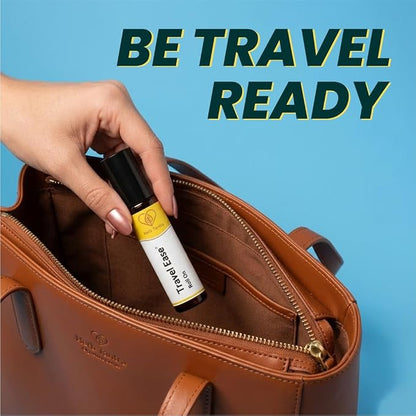 Travel Ease Roll On | Combat Motion Sickness,Morning Sickness,Vertigo, Pregnancy Nausea | Natural Non Drowsy | Road Trip Essentials