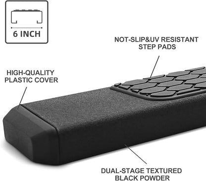 COMNOVA 6.5 Inches Ram 1500 Running Boards Compatible with 2019-2026 Ram 1500 Crew Cab (excl. Classic/2500/3500), Running Boards & Steps with Honeycomb Step Pad.