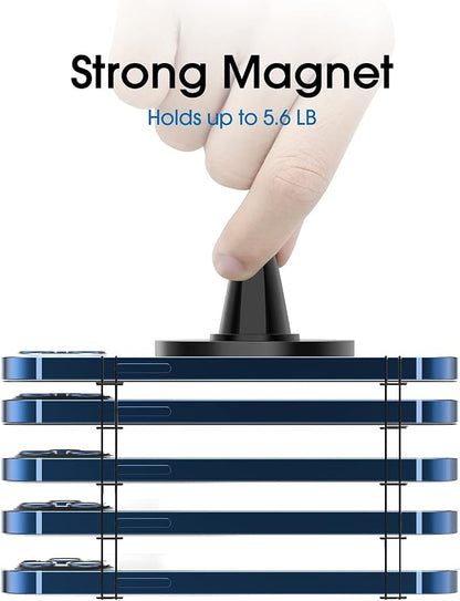 TechMatte MagGrip Car Vent Mount, Magnetic Air Vent Smartphone Holder for iPhone 17 16 15 14 13 12 Series