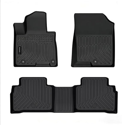 Auxko All Weather Floor Mats for 2026 2025 2024-2022 Hyundai Tucson Gasoline TPE Liners Set Tucson Accessories All Season Guard Odorless Anti-Slip Floor Mats for 1st & 2nd Row