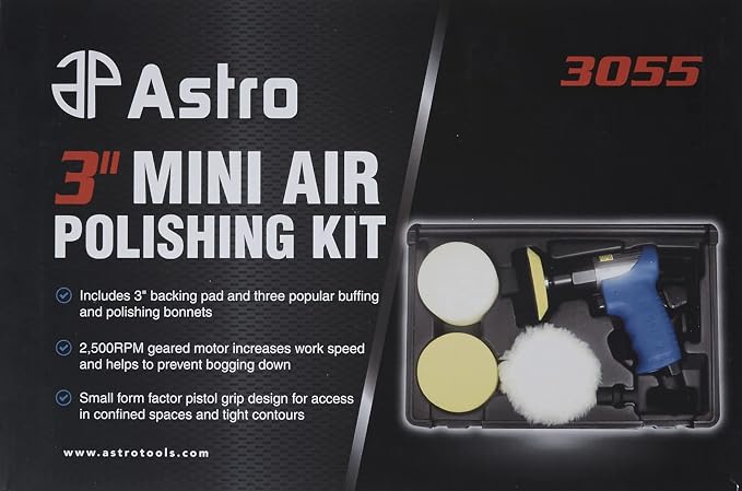 Astro 3055 3-Inch Mini Air Polishing Kit