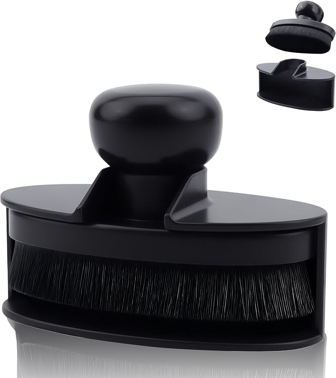 Car Tire Shine Applicator Brush, Auto Tire Detail Brushs, Portable Car Tire Brush with Seal Cover Design, High Density Soft Shine Applicator Brushs, for Auto Detailing Cleaning (1 PCS, Large Size)