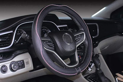 Mayco Bell 2019 New Microfiber Leather Car Extra Large Steering Wheel Cover for Big Trucks (17.5-18'', Pink)