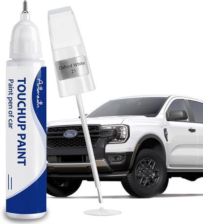 Oxford White(YZ/Z1/M6887) Touch Up Paint for Ford -Exact Match–Chips and Nicks Car Paint Scratch Repair Kit Automotive Paint Pen for F-150/Mustang/Transit/Explorer/Ranger/Escape/Edge
