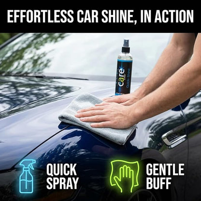 Travel Kit, Automotive Car Accessories and Cleaning Supplies, 4-Piece Set with Car Shampoo and Quick-Shine Polish, and 2 Microfiber Towels