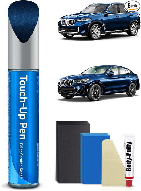 Phytonic Blue Metallic(C1M) for BMW Car Touch Up Paint Kit,Exact Match Car Scratch Repair Touch Up Paint Kit (Phytonic Blue Metallic for 2019-2020 X5/X4/iX3/X3/X2/X1/5/1 Series)