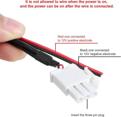 Acouto Bluetooth Adapter, 3 Pin AUX Bluetooth for Audio Cable Adapter, Stereo Music, Fit for GL1800, 5 to 12v