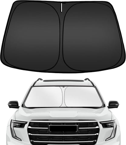 ARISMOTOR Windshield Sun Shade for GMC Acadia 2024-2025 2026, Custom Fit Foldable Front Window Sunshade Sun Visor Protector, Block UV Rays Keep Your Car Cooler