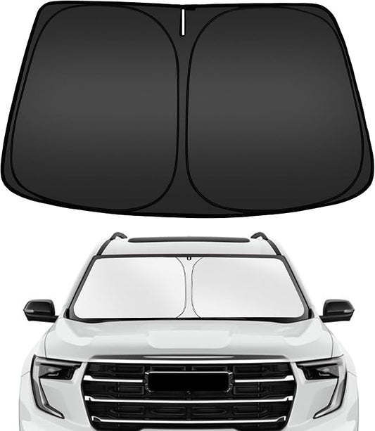 ARISMOTOR Windshield Sun Shade for GMC Acadia 2024-2025 2026, Custom Fit Foldable Front Window Sunshade Sun Visor Protector, Block UV Rays Keep Your Car Cooler