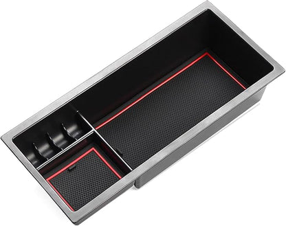 CDEFG Center Console Accessory Organizer for Prius 2016 2017 2018 2019 2020, ABS Material Armrest Box Insert Tray Glove Secondary Storage Box