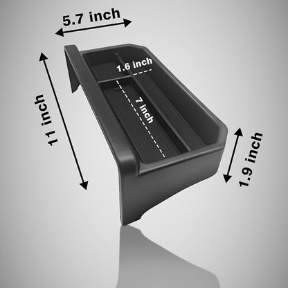 Muslogy Dash Storage Box Behind Screen Center Console Organizer Compatible with Mazda CX5 CX-5 Accessories 2022-2025 Sunglasses Holder Dashboard Insert Tray ABS Interior Secondary Accessories