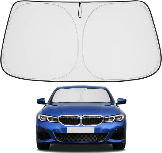 Proadsy 2026 Upgrade Front Windshield Sun Shade Foldable Sunshade Protector Custom Fit 2019-2025 BMW 3-Series 3 Series 330i Luxury, Sport Line, M Sport, M340i Sedan Accessories