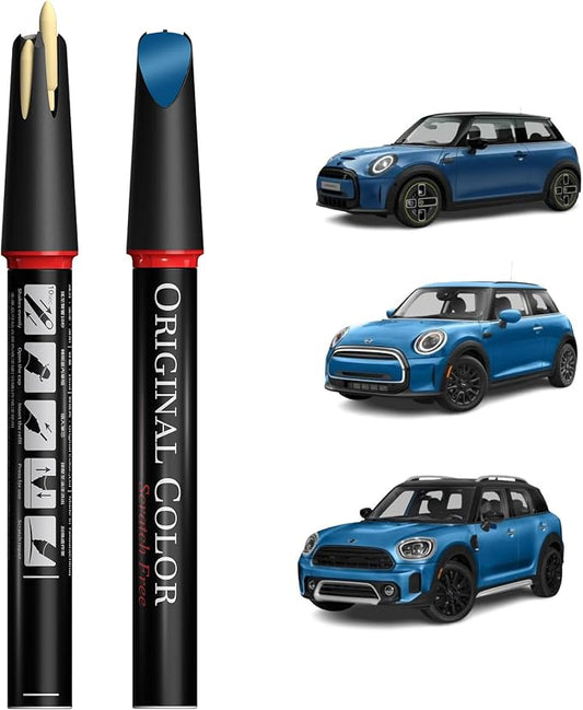 Carhoo C2M Island Blue Metallic Compatible with MINI Cooper Exact Match Touch Up Paint Pen