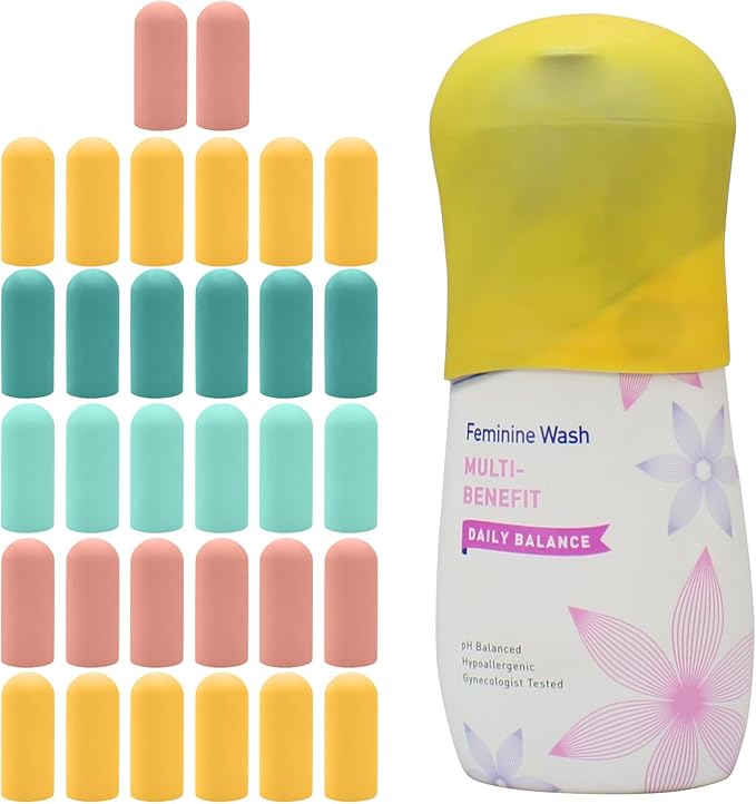 TRANOMOS Silicone Bottle Covers Travel Essentials for Women Men, Beach Vacation Essentials, Travel Size Toiletries Accessories, Cruise Ship Essentials 2026, Must Haves, Leak Proofing